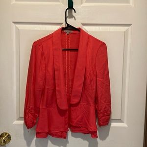 Very lightweight blazer/jacket. Charlotte Russe size med. sleeves gathered @end